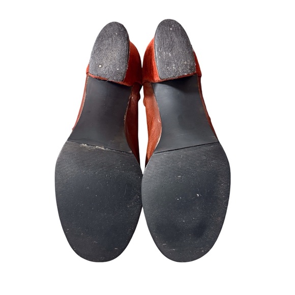Lujano Vintage 1970's Rusty Orange Suede Boots - Picture 5 of 5